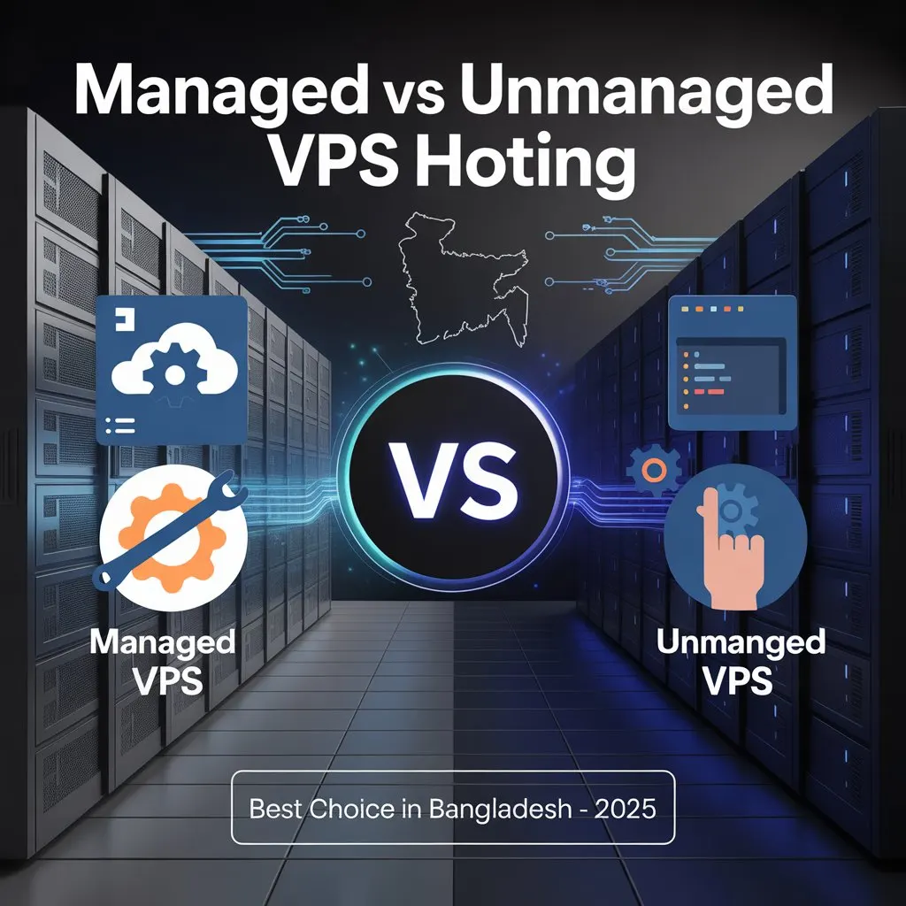 Managed vs Unmanaged VPS Hosting in Bangladesh