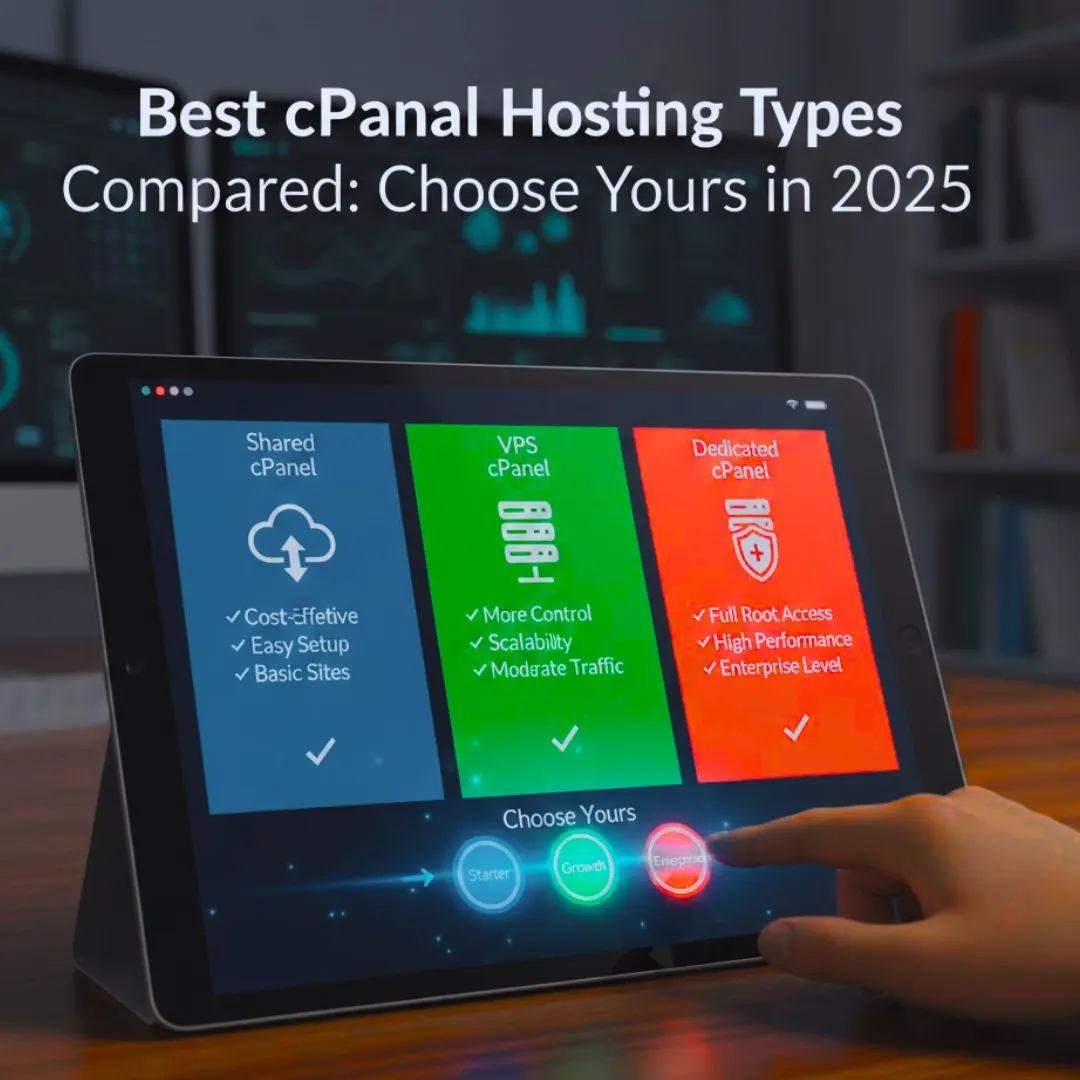 Best cPanel Hosting Types Compared