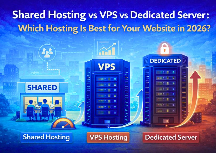 Shared Hosting vs VPS vs Dedicated Server