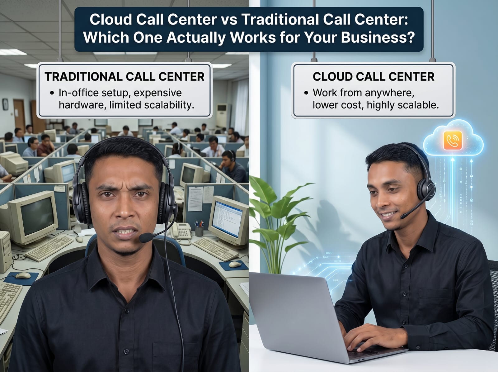 Cloud Call Center vs Traditional Call Center
