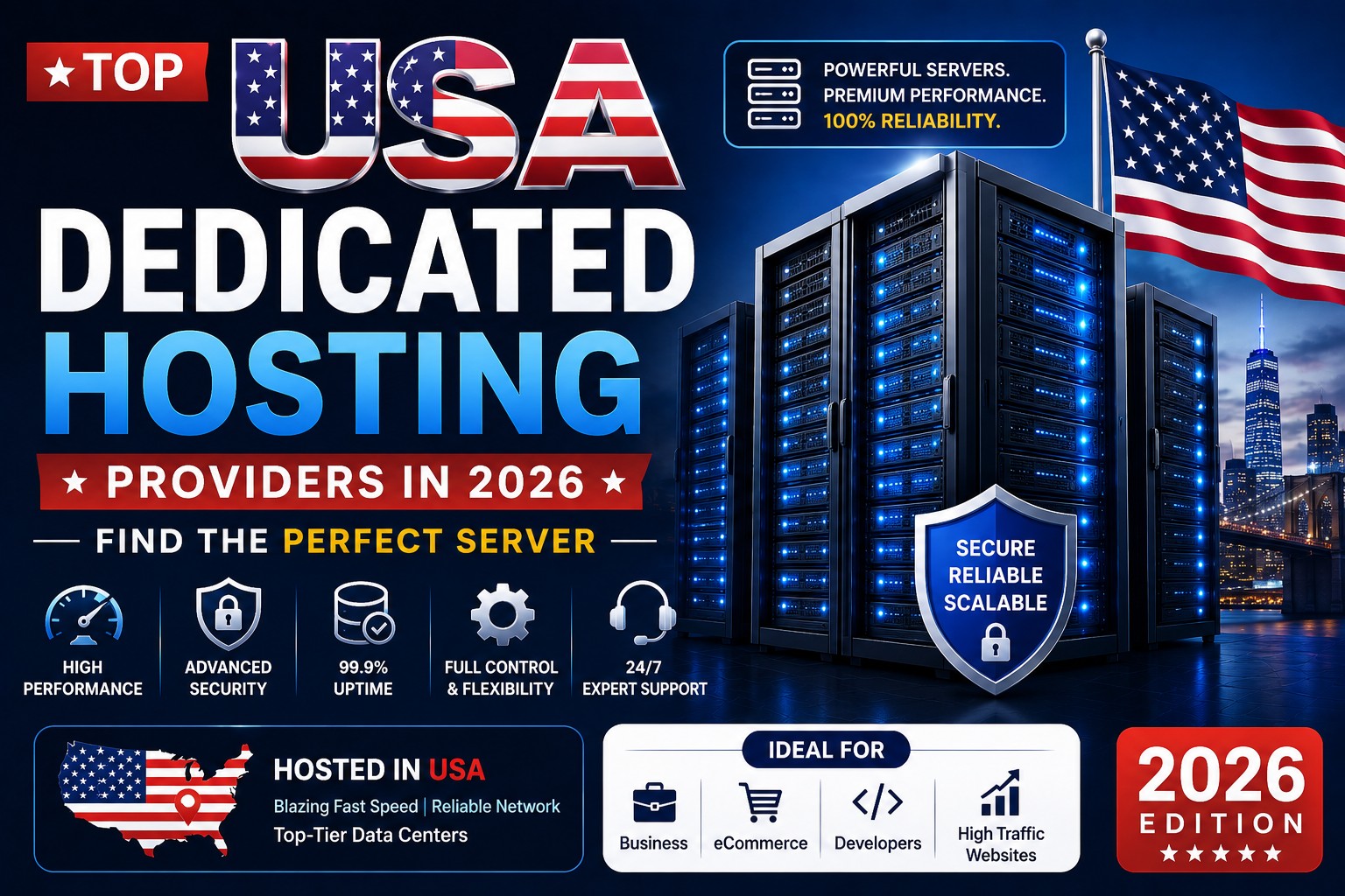USA Dedicated Hosting Providers (Top List 2026)