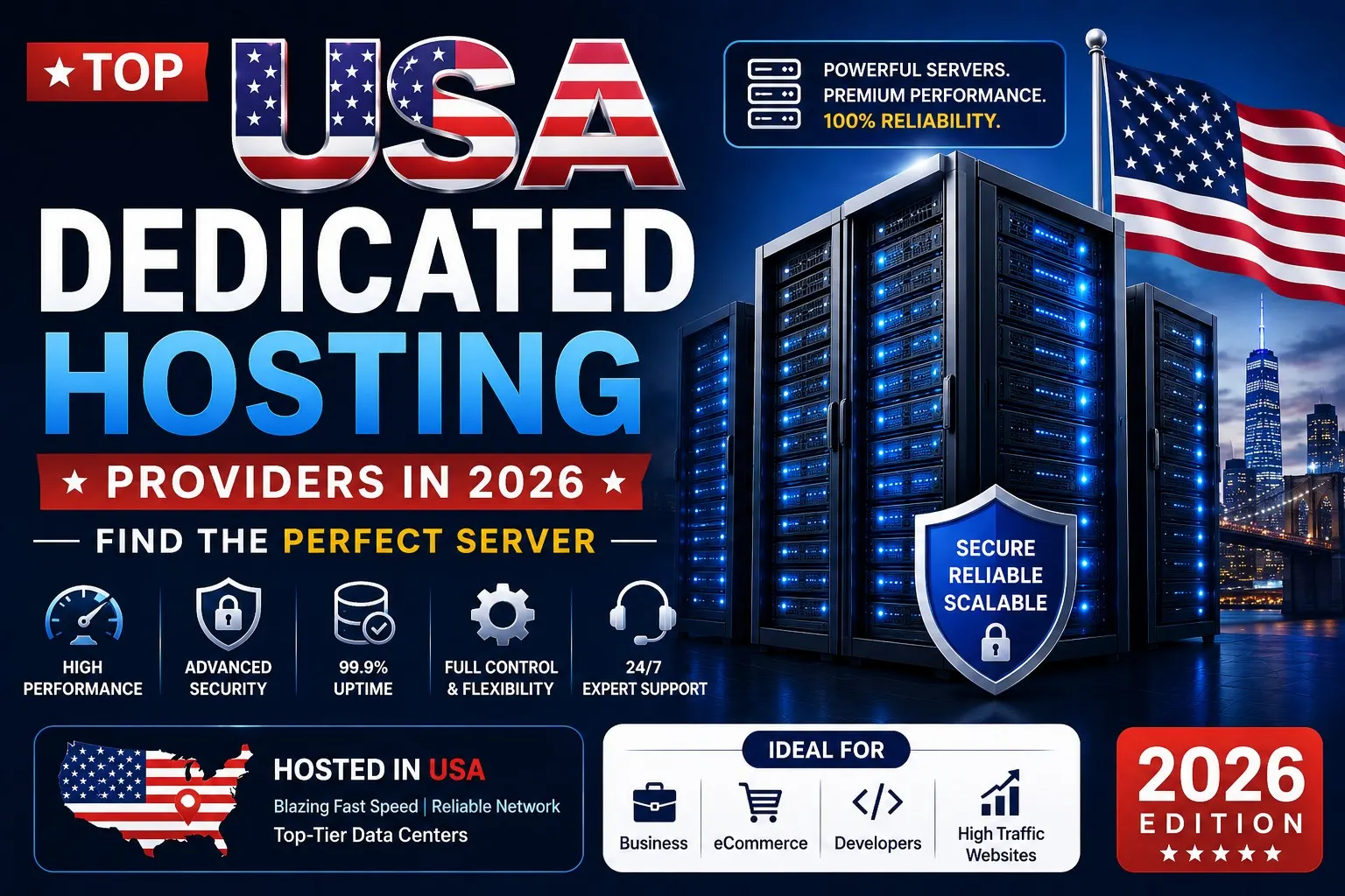 USA Dedicated Hosting Providers (Top List 2026)