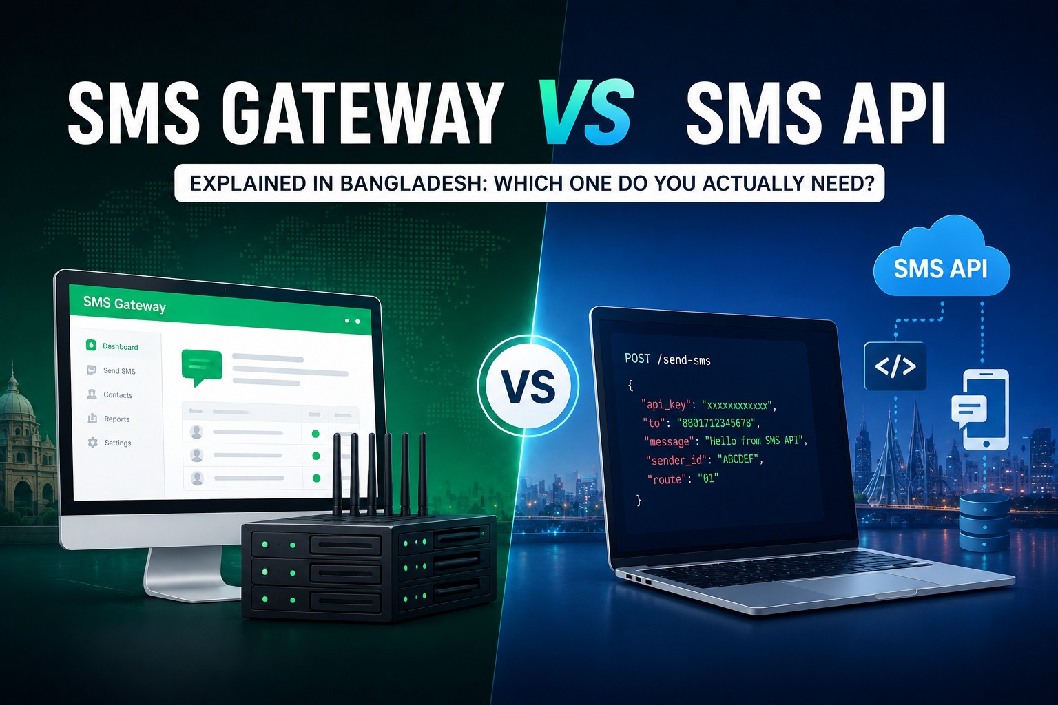 SMS Gateway vs SMS API