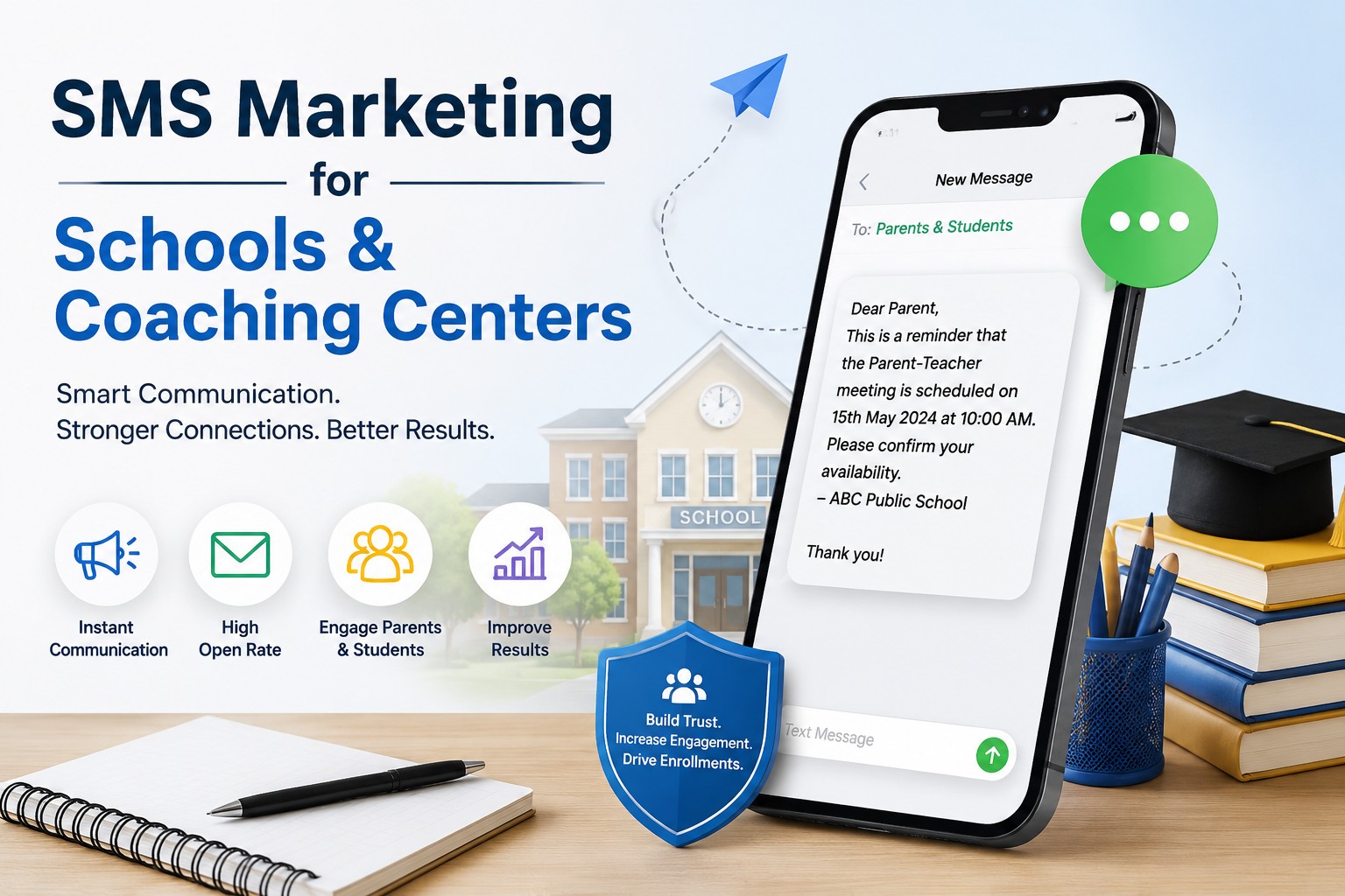 SMS Marketing for Schools & Coaching Centers