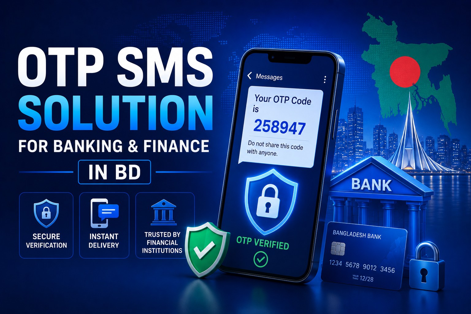 Best OTP SMS Solution for Banking & Finance