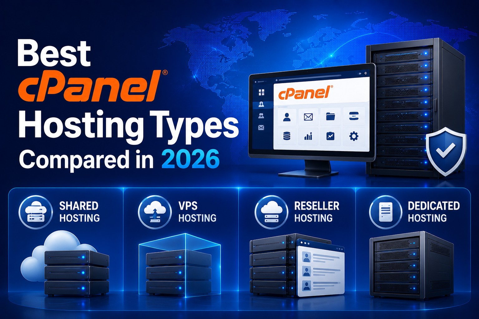 Best cPanel Hosting Types Compared