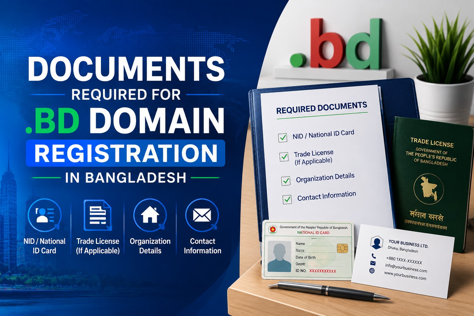 Documents Required for .BD Domain Registration in Bangladesh