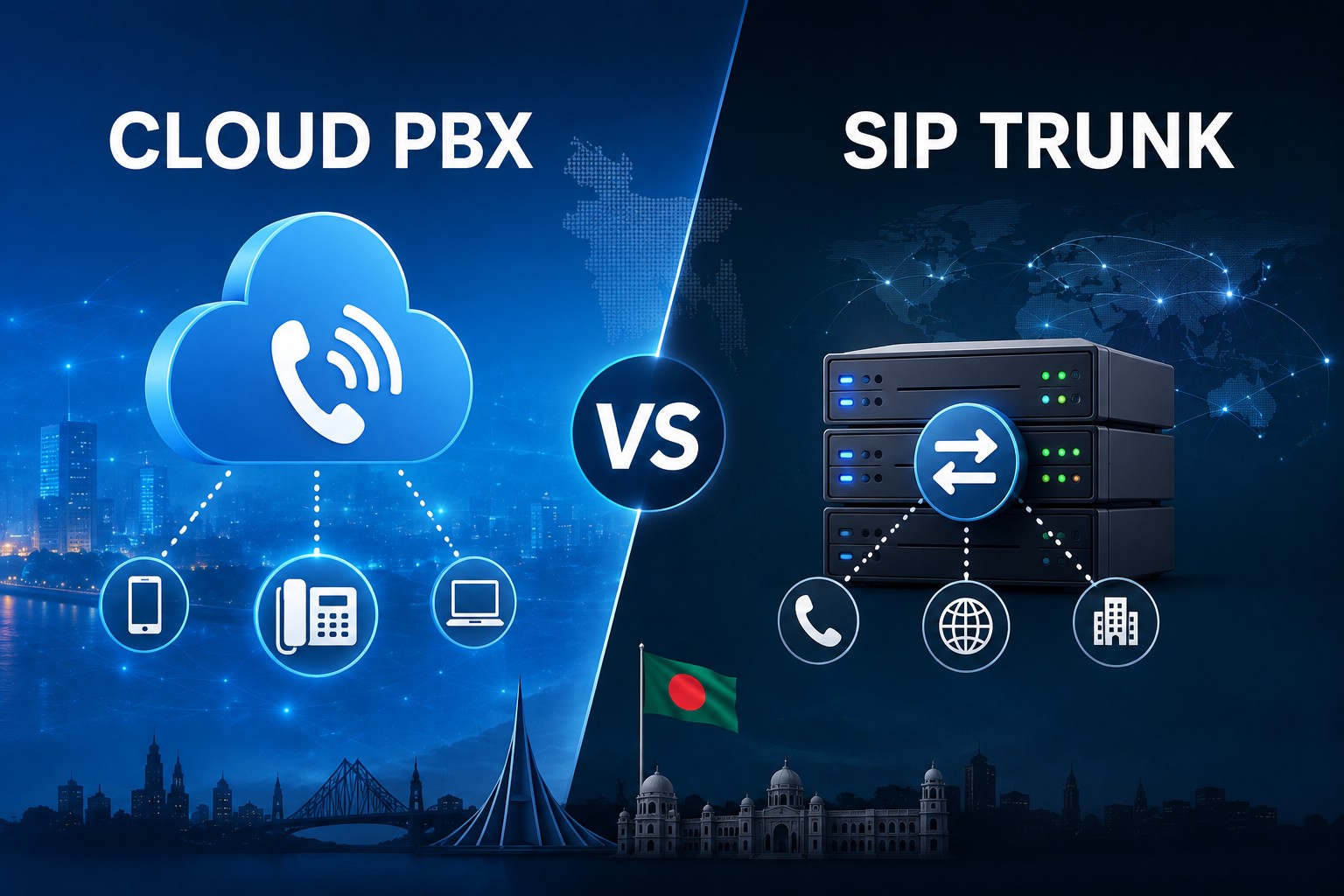 Cloud PBX vs SIP Trunk
