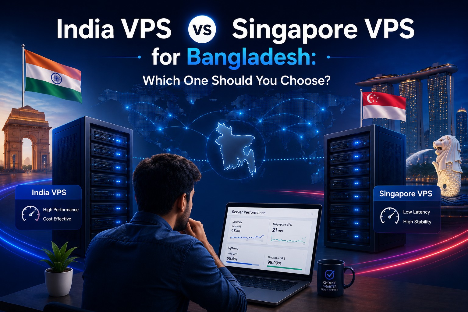 India VPS vs Singapore VPS for Bangladesh
