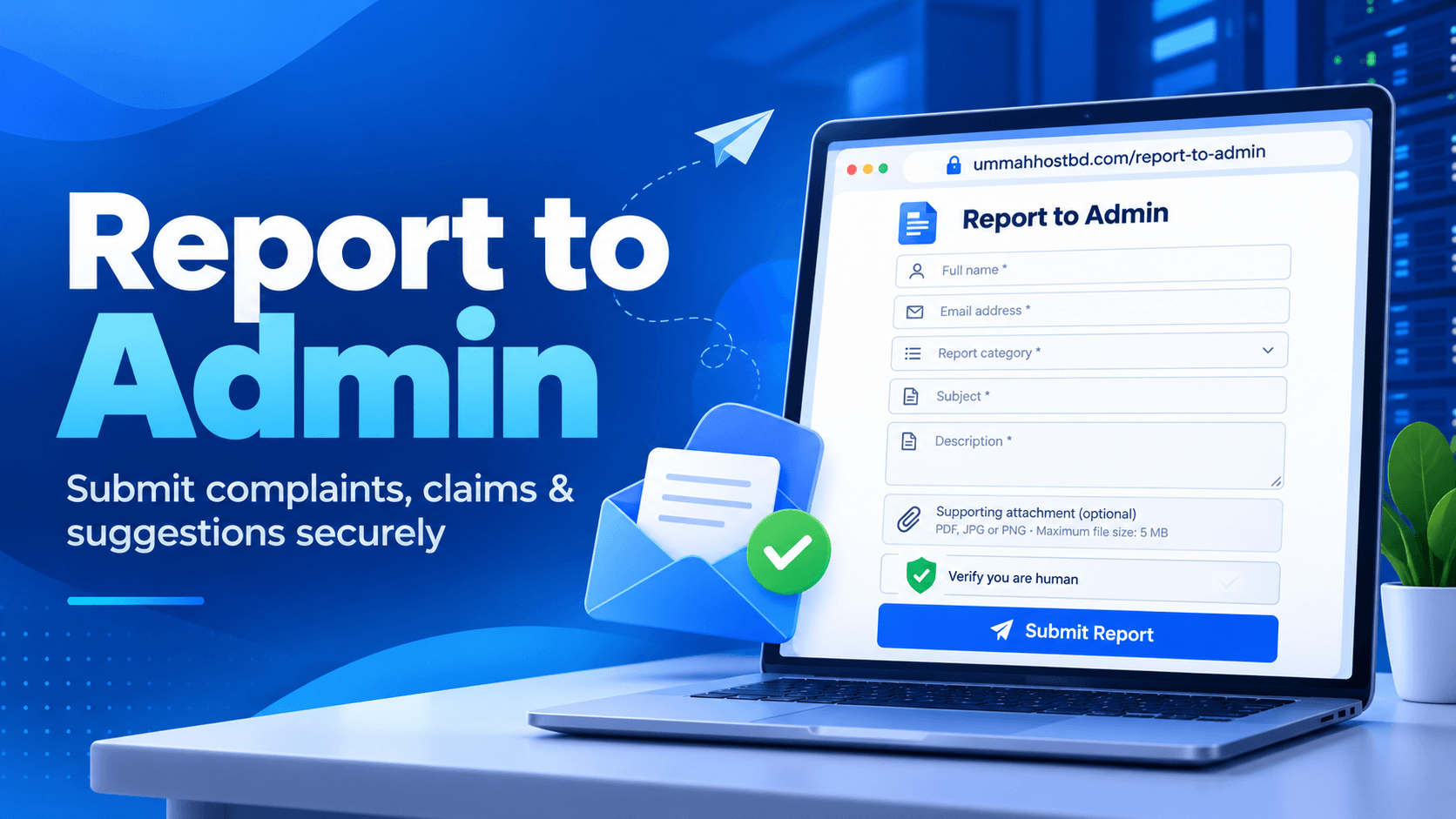 Ummah Host BD Report to Admin System for Registered Clients