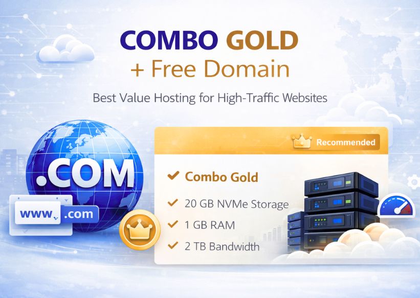 Free .COM Domain With Hosting in Bangladesh