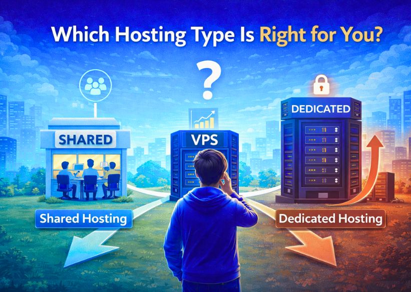 Shared Hosting vs VPS vs Dedicated Server