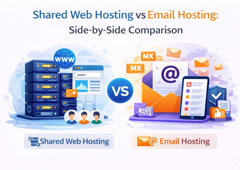 Shared Web Hosting vs Email Hosting