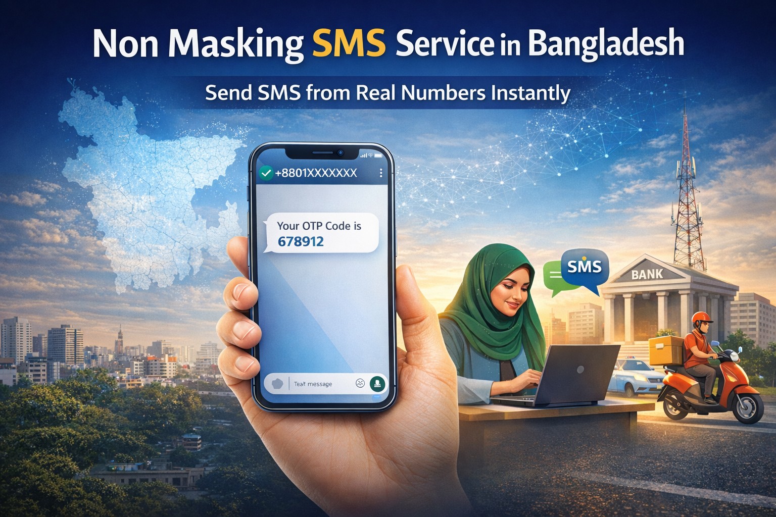Non Masking SMS Service in Bangladesh